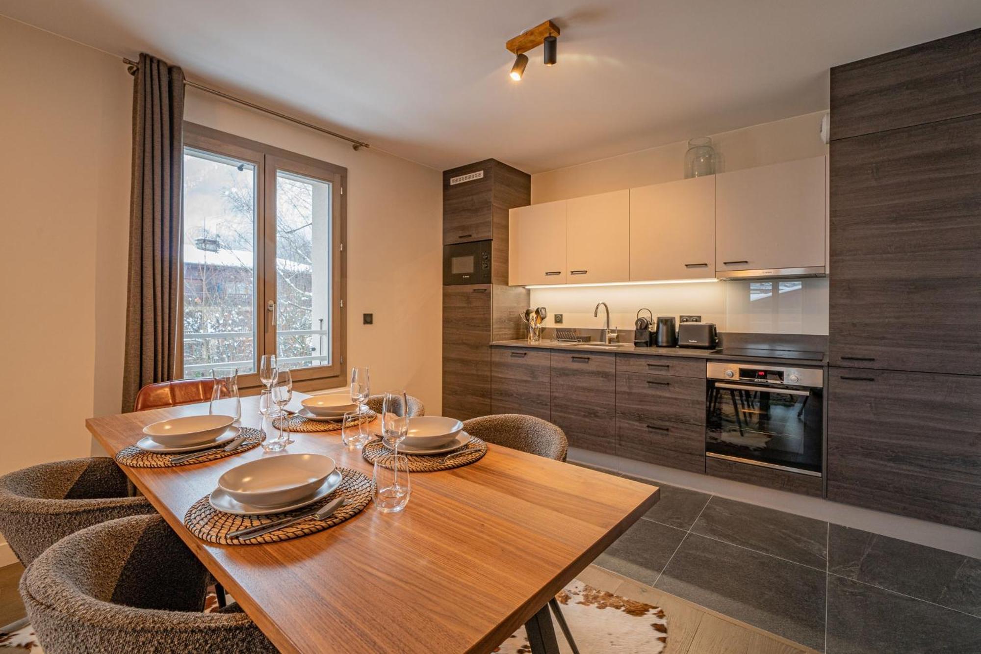 Perle Blanche - Brand New 2 Bedroom Apartment Perfectly Located Chamonix Buitenkant foto