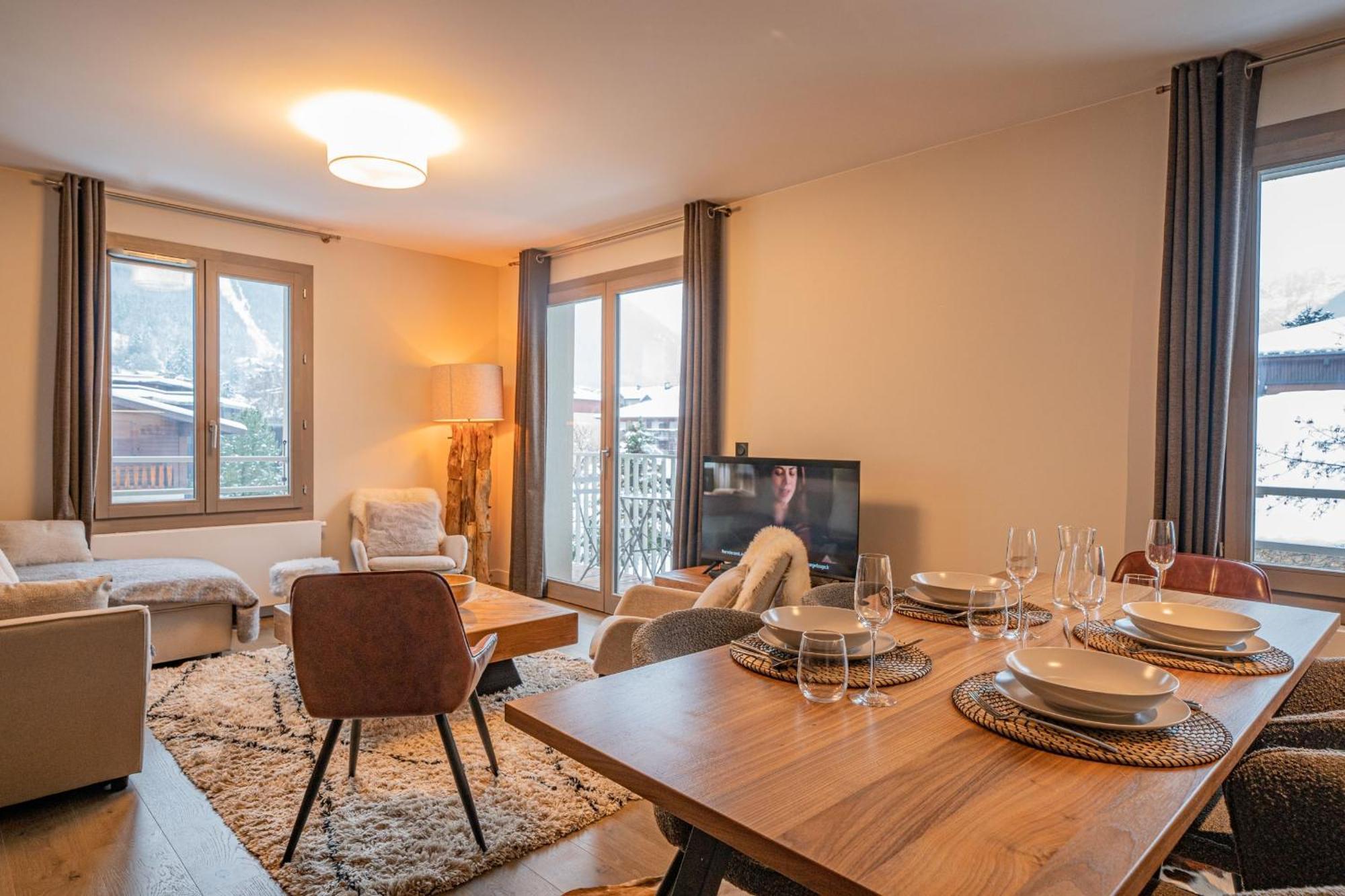 Perle Blanche - Brand New 2 Bedroom Apartment Perfectly Located Chamonix Buitenkant foto
